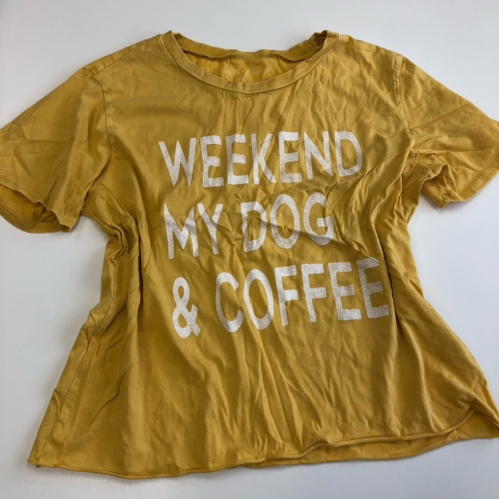Weekend, My Dog + Coffee shirt - Picture 2 of 4